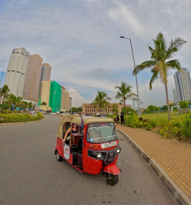 Evening lights during the safari
